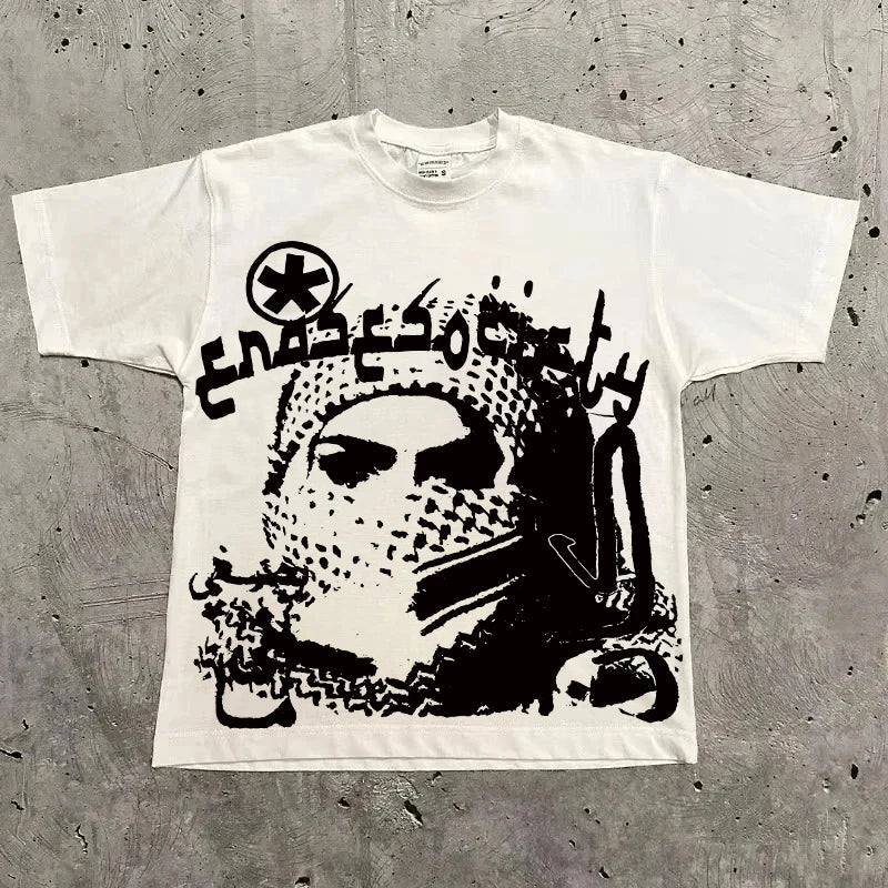 Camiseta Gráfica Vintage Unisex | Hip Hop Streetwear | Ruleless