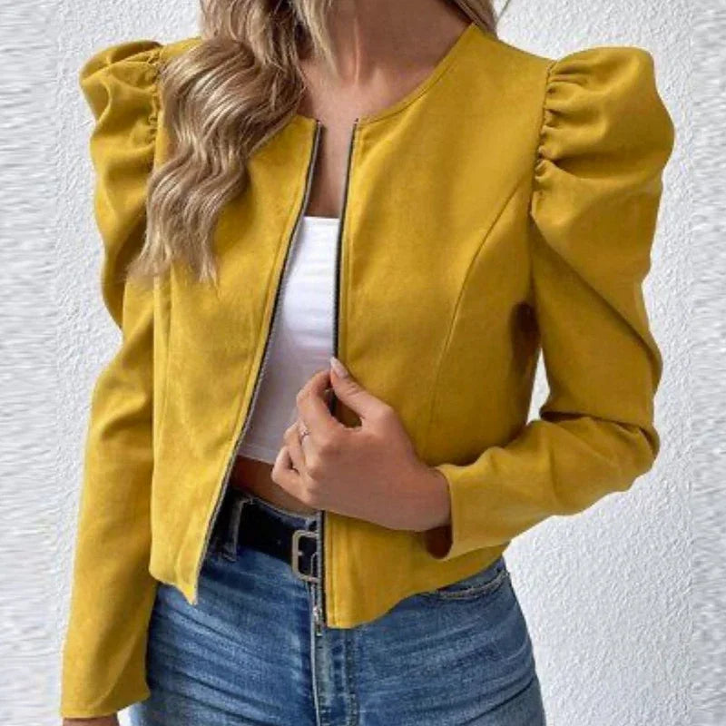 Chaqueta Corta de Moda - Abrigo Elegante Abullonado Ruleless