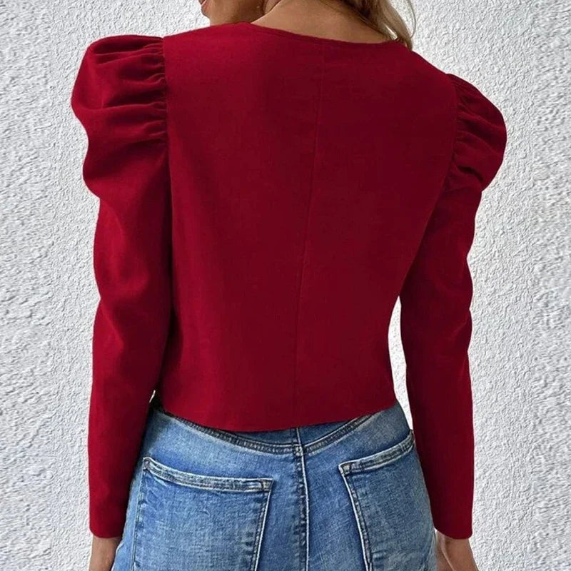 Chaqueta Corta de Moda - Abrigo Elegante Abullonado Ruleless