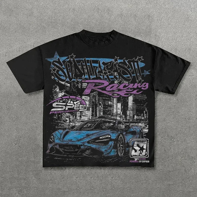 Camiseta Gráfica Vintage Unisex | Hip Hop Streetwear | Ruleless