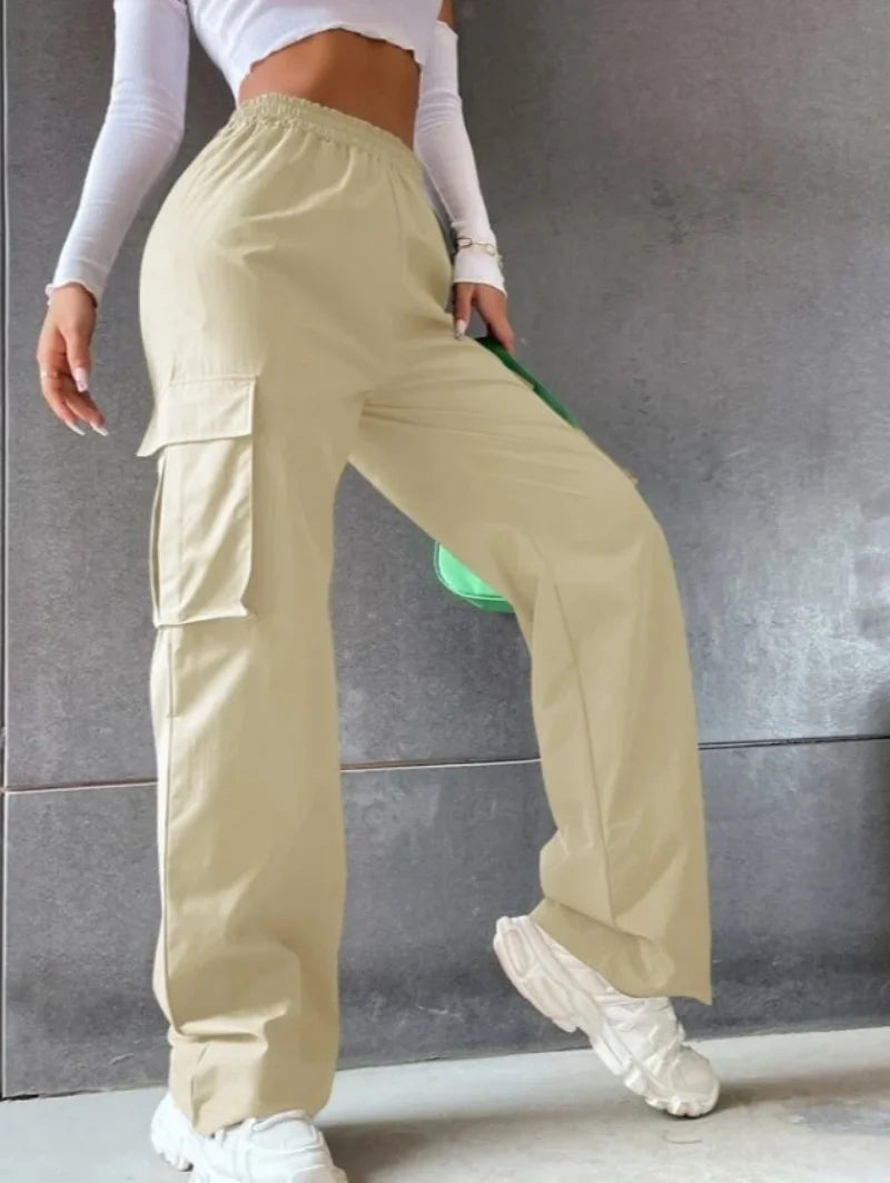 Pantalones Deportivos Baggy Elegantes - Cargo Talle Alto Ruleless