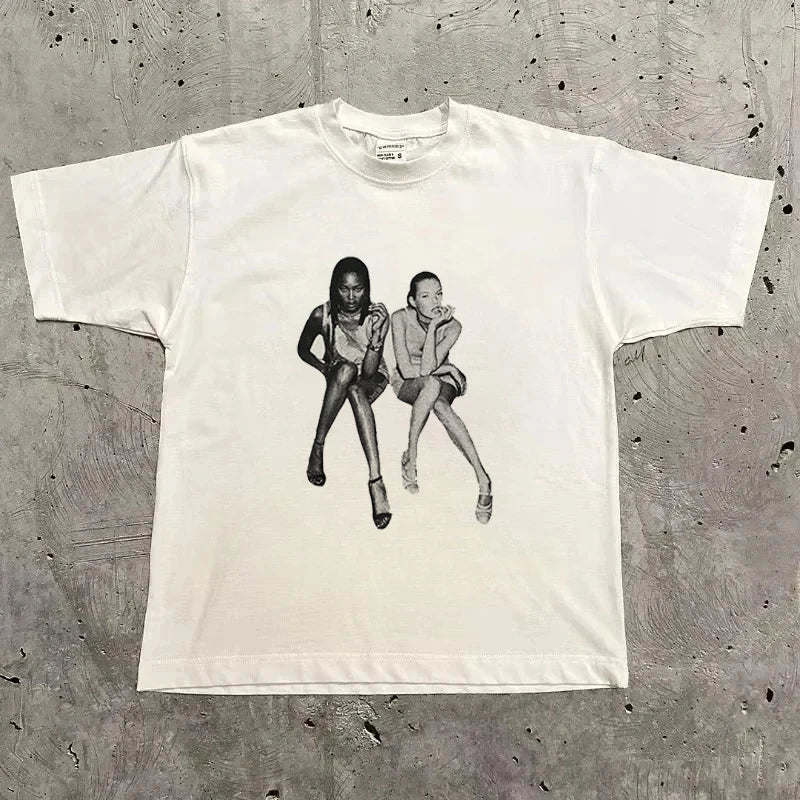 Camiseta Gráfica Vintage Unisex | Hip Hop Streetwear | Ruleless