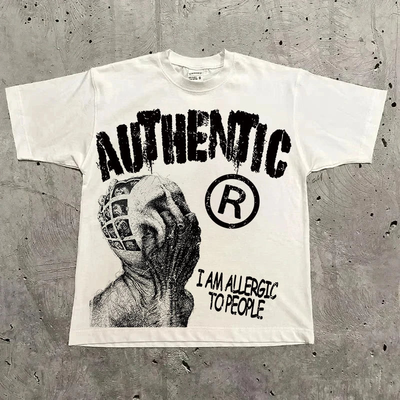 Camiseta Gráfica Vintage Unisex | Hip Hop Streetwear | Ruleless