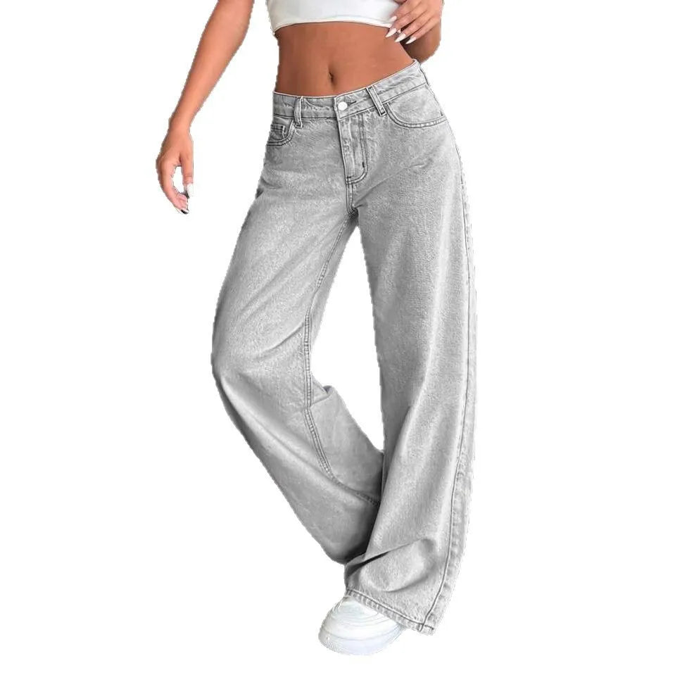 Vaqueros Pierna Ancha Vintage - Lavado Desgastado Ruleless