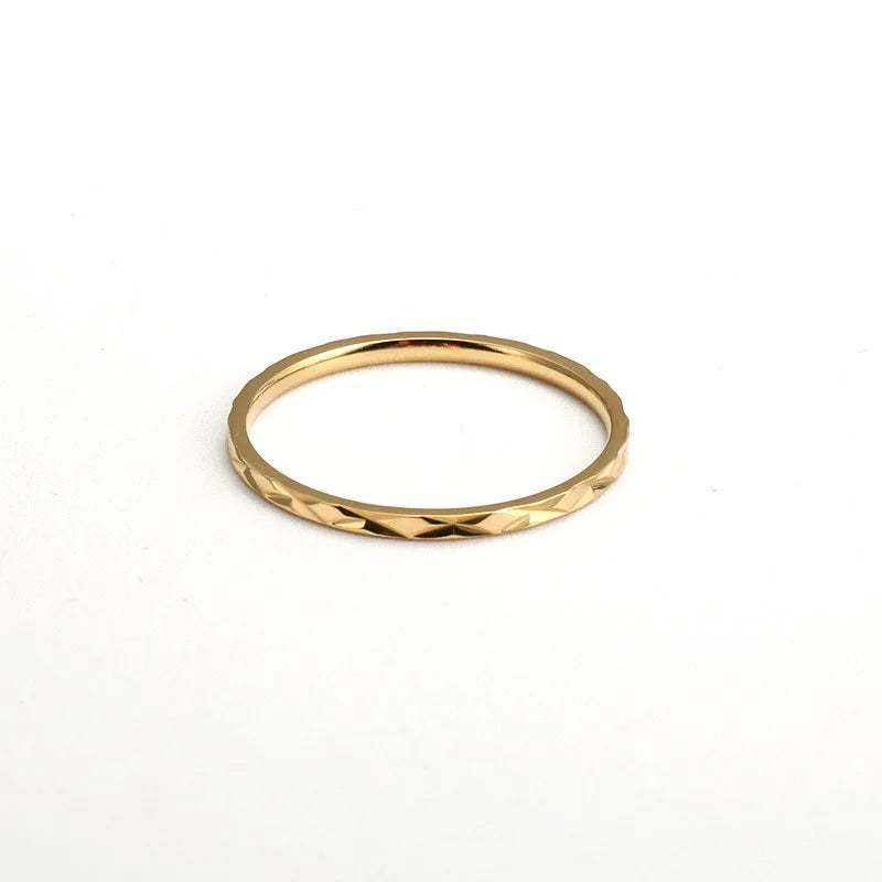 Anillo Apilable Ultra Fino - Acero 316L Ruleless