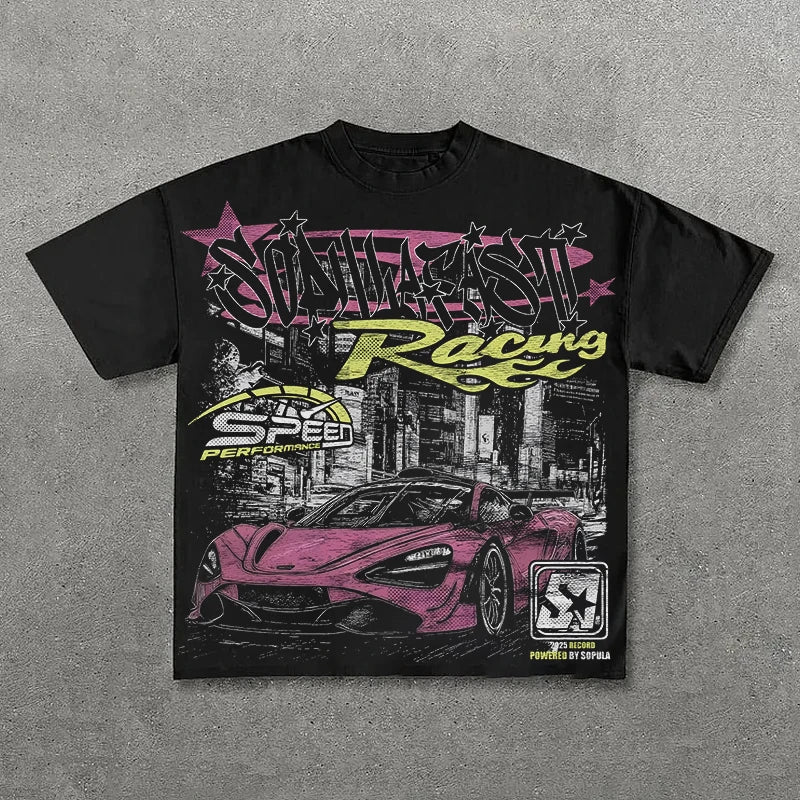 Camiseta Gráfica Vintage Unisex | Hip Hop Streetwear | Ruleless